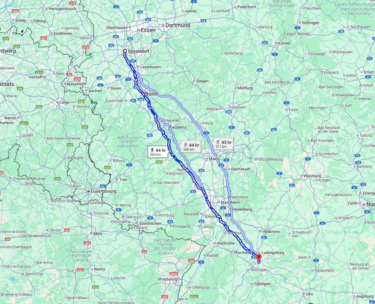 Anreise von Düsseldorf Zu Stuttgart Über 