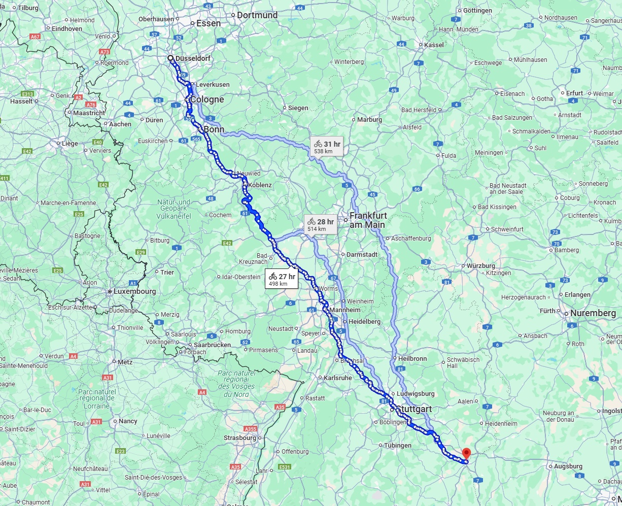 Anreise von Düsseldorf Zu Ulm Über 