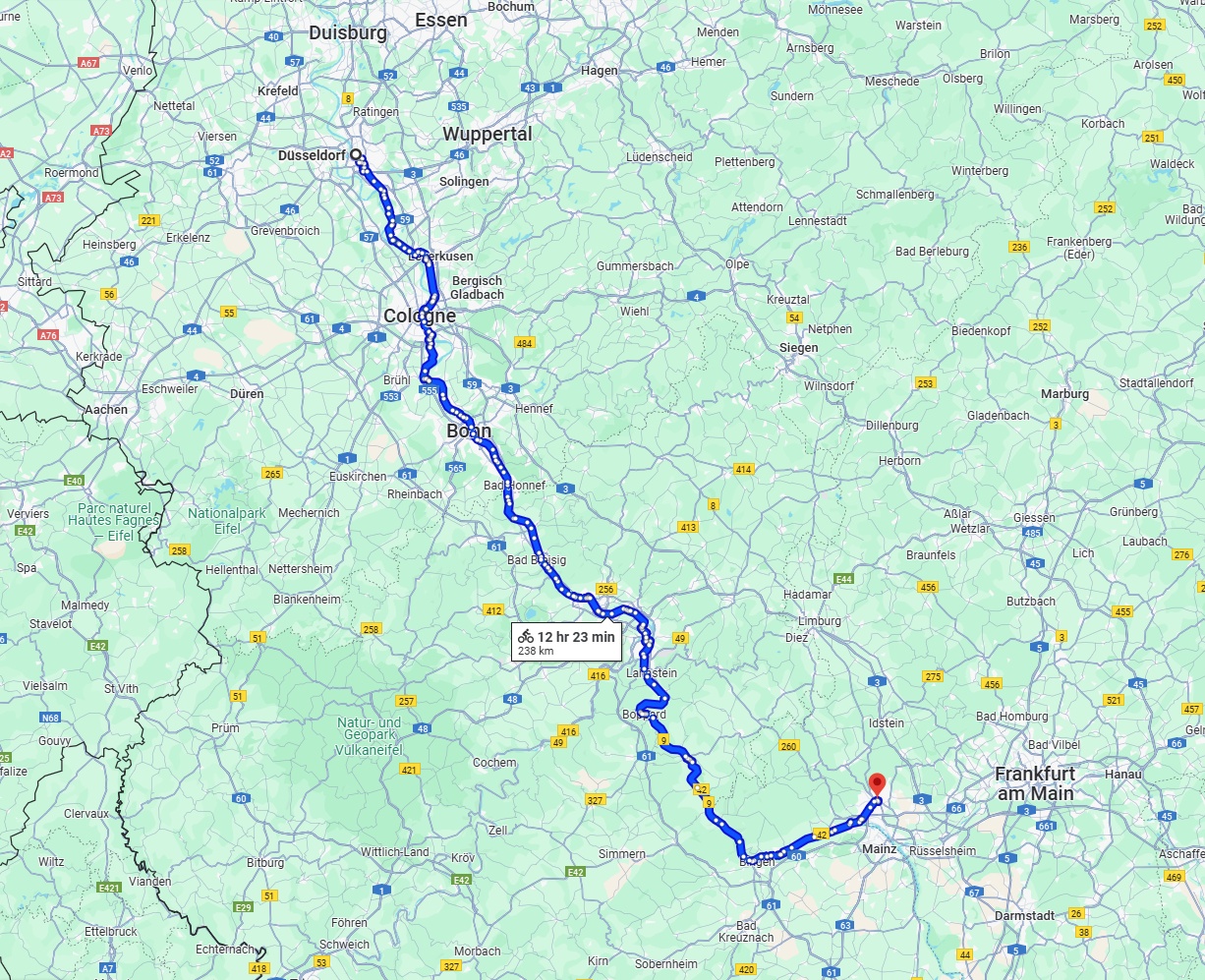 Anreise von Düsseldorf Zu Wiesbaden Über 
