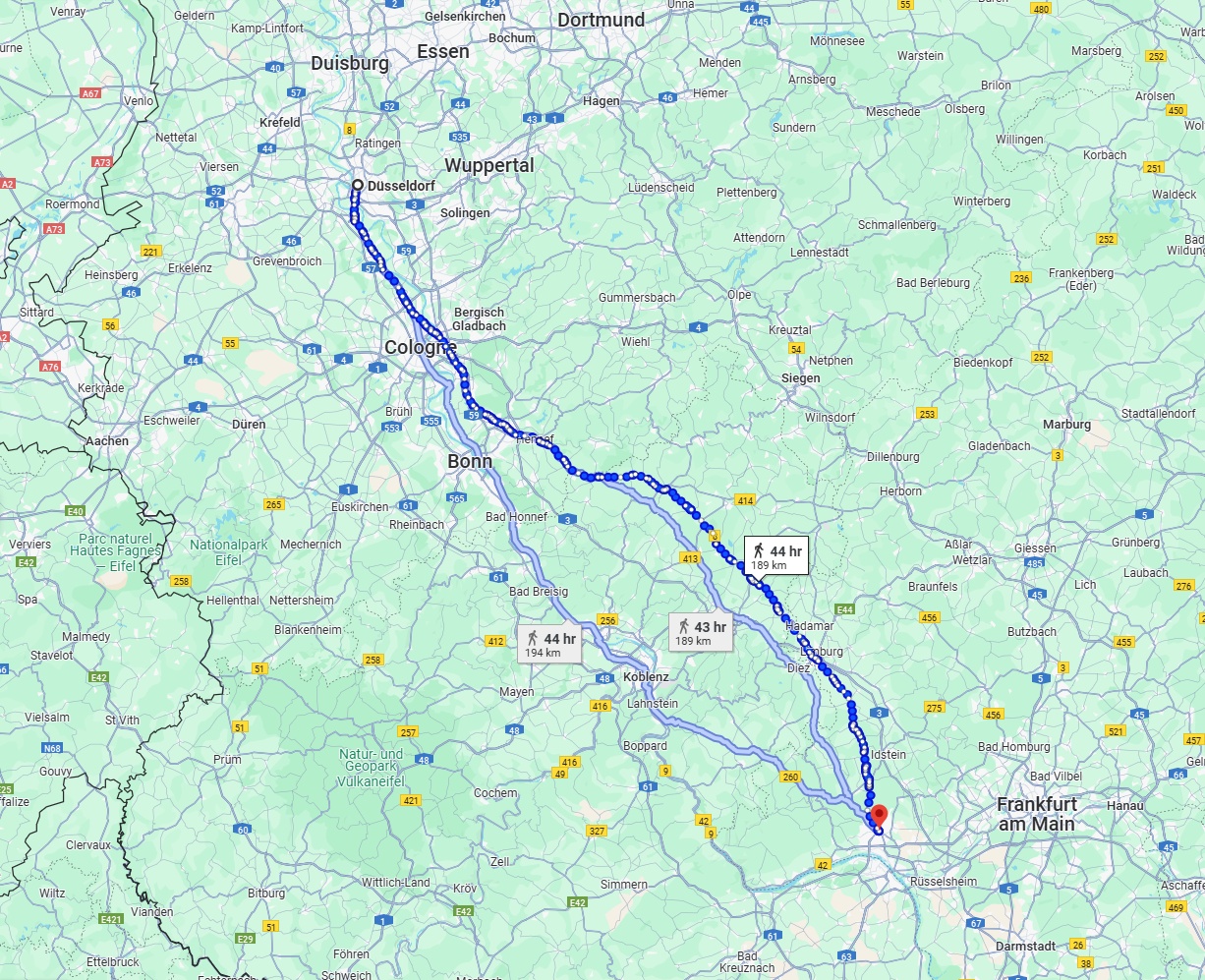 Anreise von Düsseldorf Zu Wiesbaden Über 
