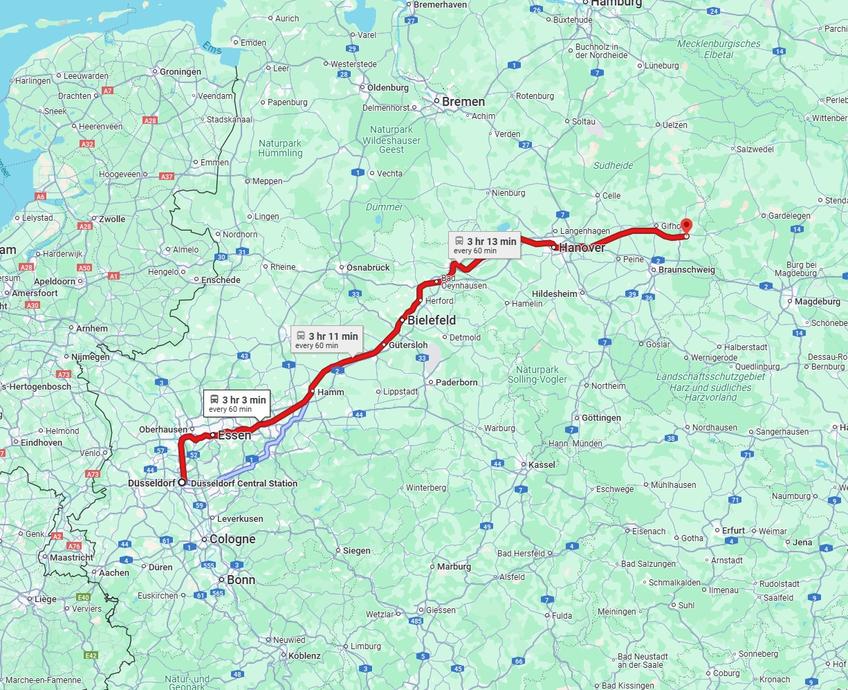 Anreise von Düsseldorf Zu Wolfsburg Über 