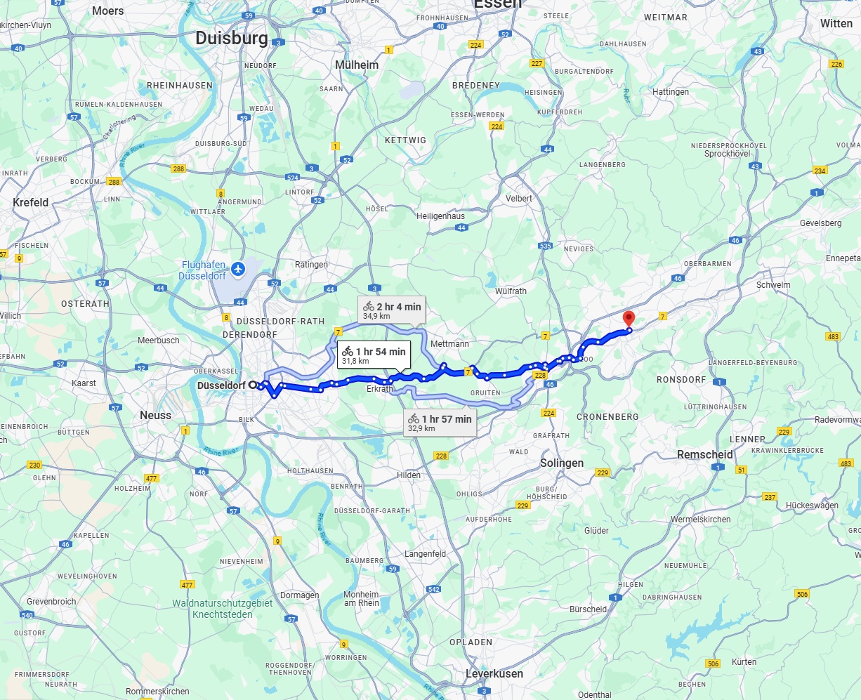 Anreise von Düsseldorf Zu Wuppertal Über 