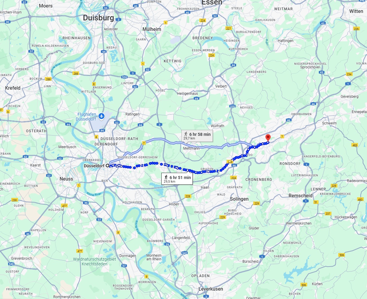Anreise von Düsseldorf Zu Wuppertal Über 