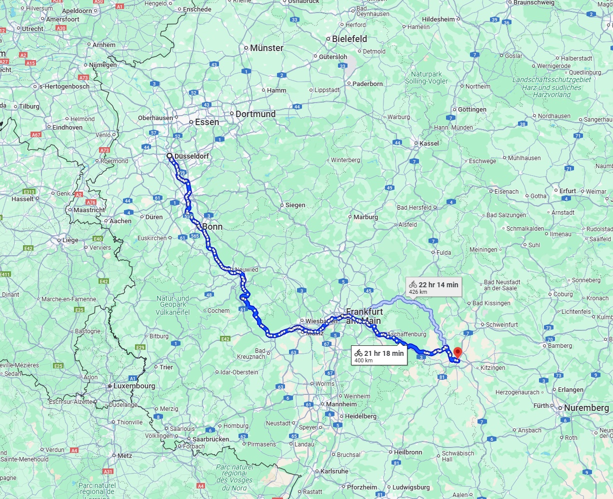 Anreise von Düsseldorf Zu Würzburg Über 