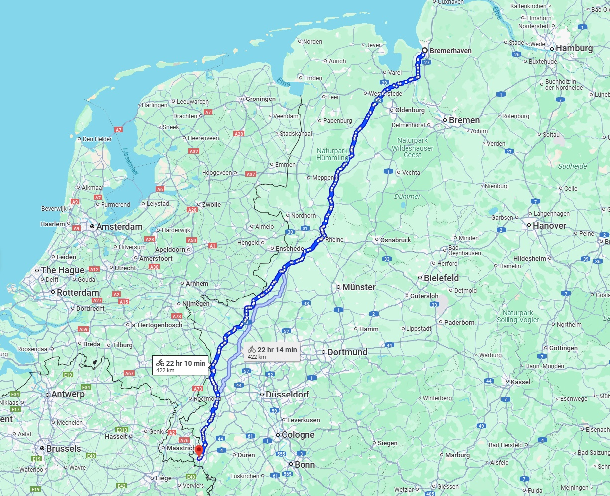 Anreise von Bremerhaven Zu Aachen Über 