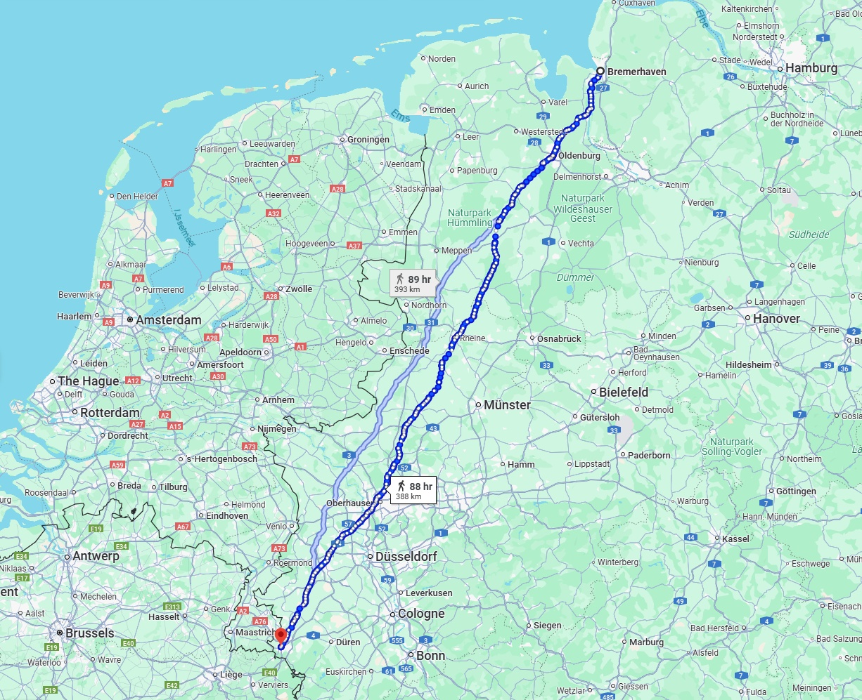 Anreise von Bremerhaven Zu Aachen Über 