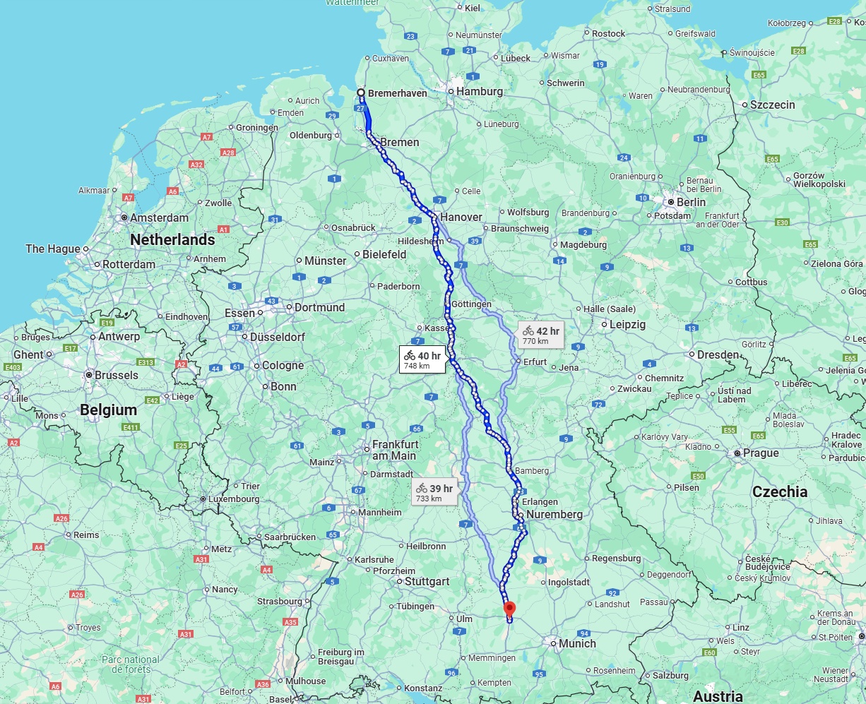 Anreise von Bremerhaven Zu Augsburg Über 