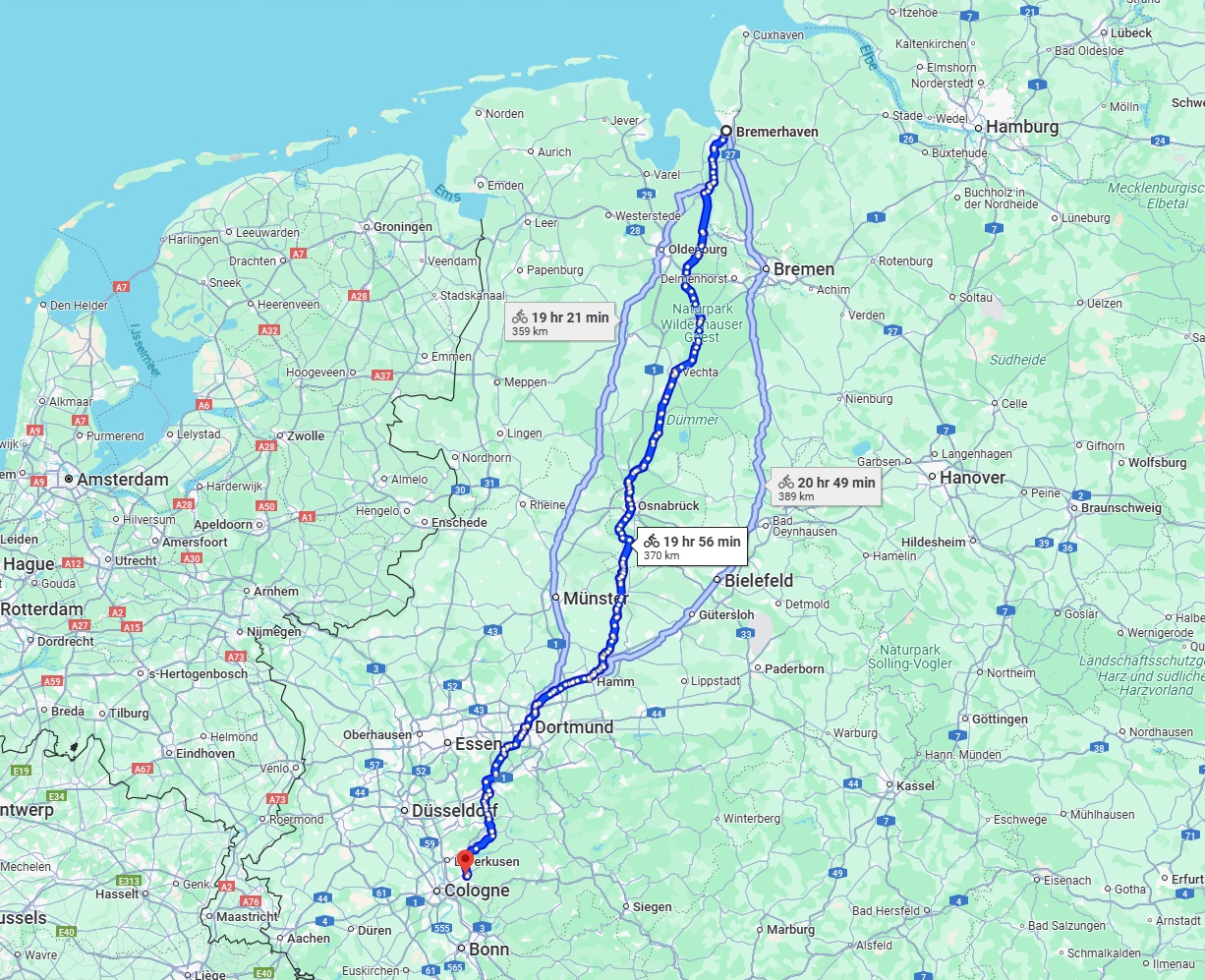 Anreise von Bremerhaven Zu Bergisch Gladbach Über 