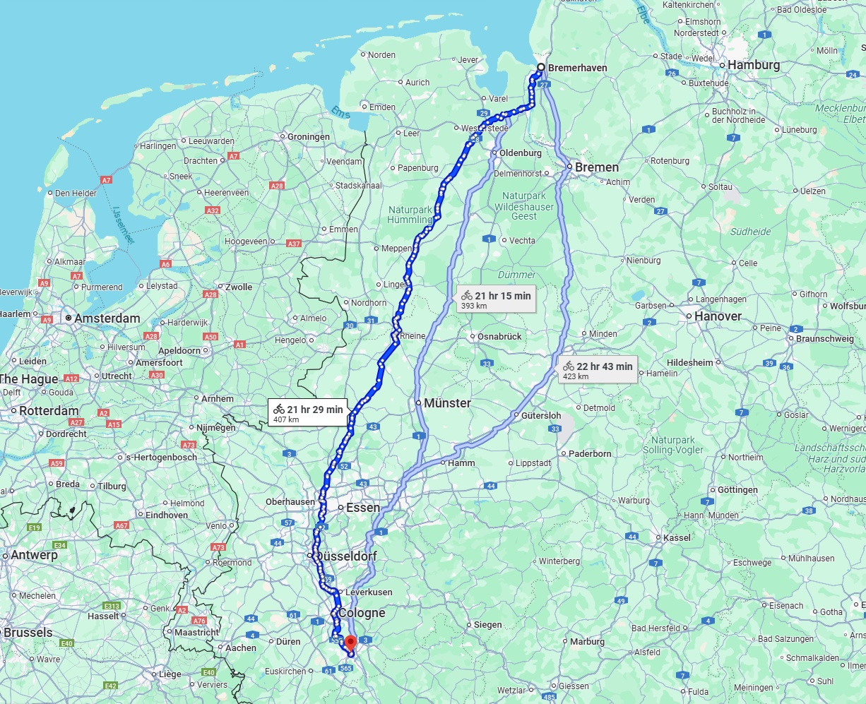 Anreise von Bremerhaven Zu Bonn Über 