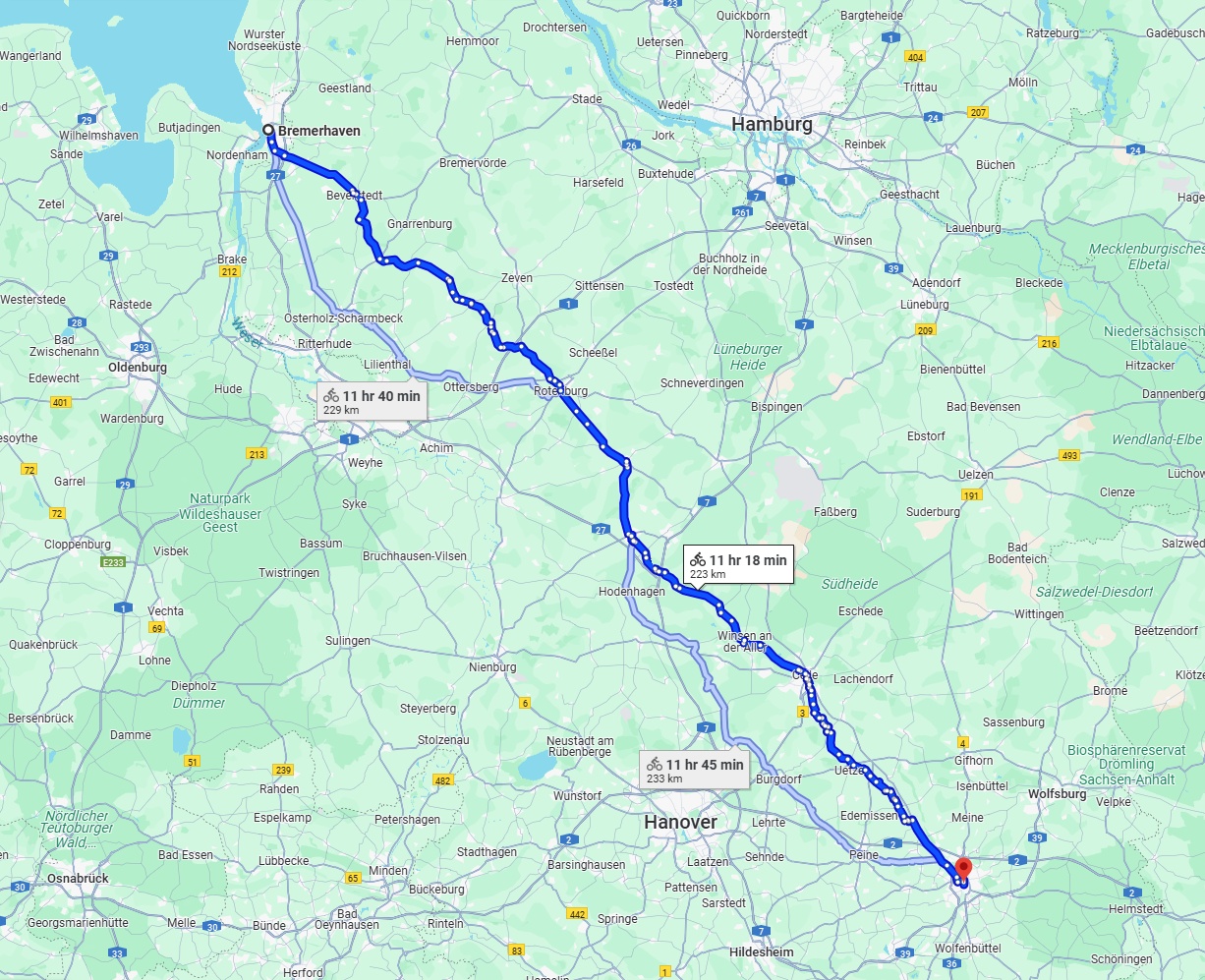 Anreise von Bremerhaven Zu Braunschweig Über 
