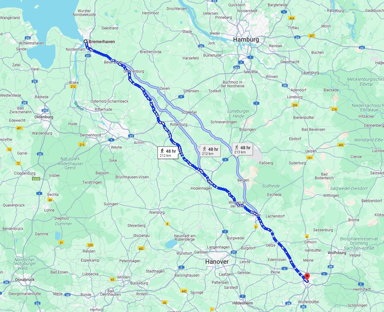 Anreise von Bremerhaven Zu Braunschweig Über 
