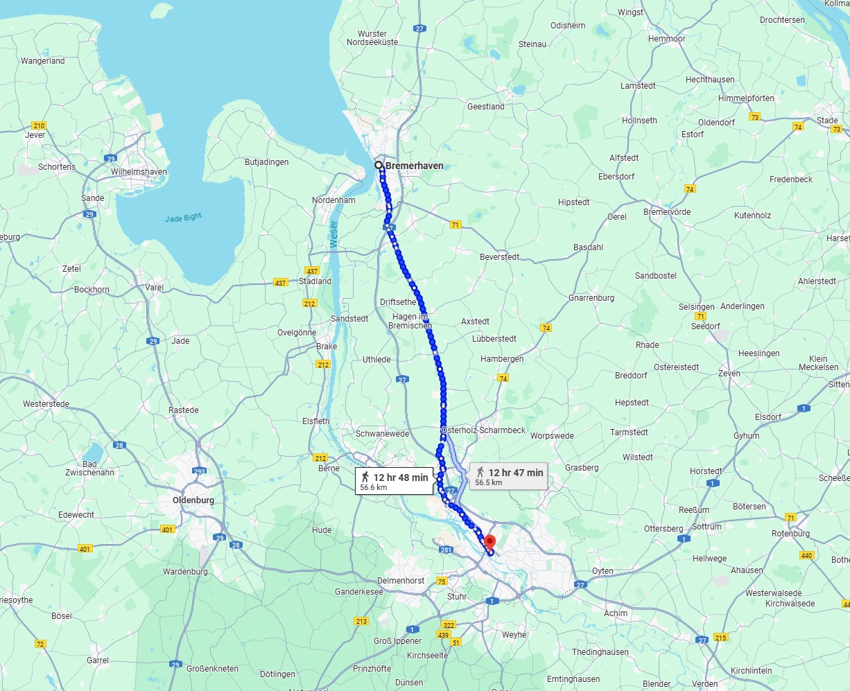 Anreise von Bremerhaven Zu Bremen Über 