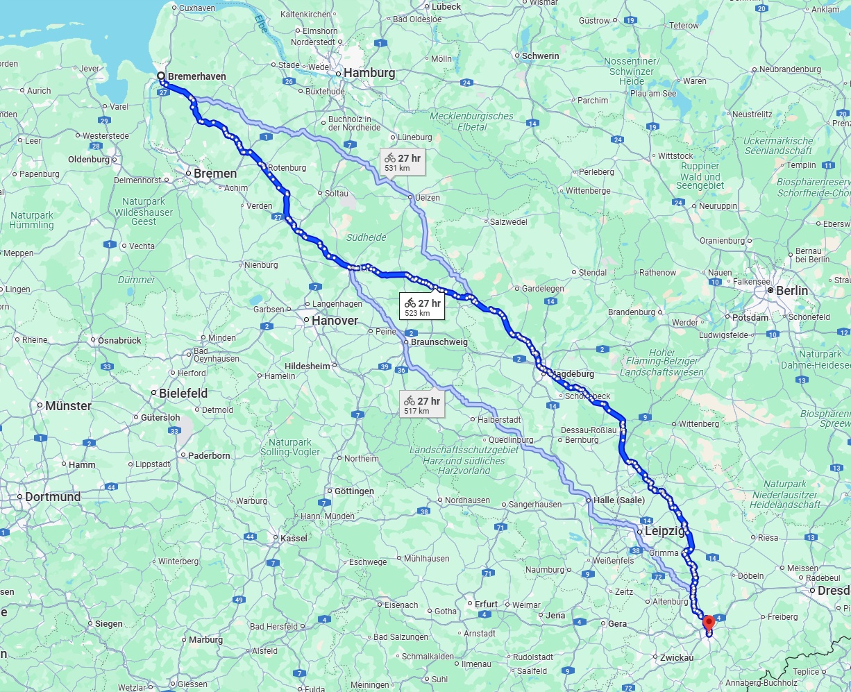 Anreise von Bremerhaven Zu Chemnitz Über 