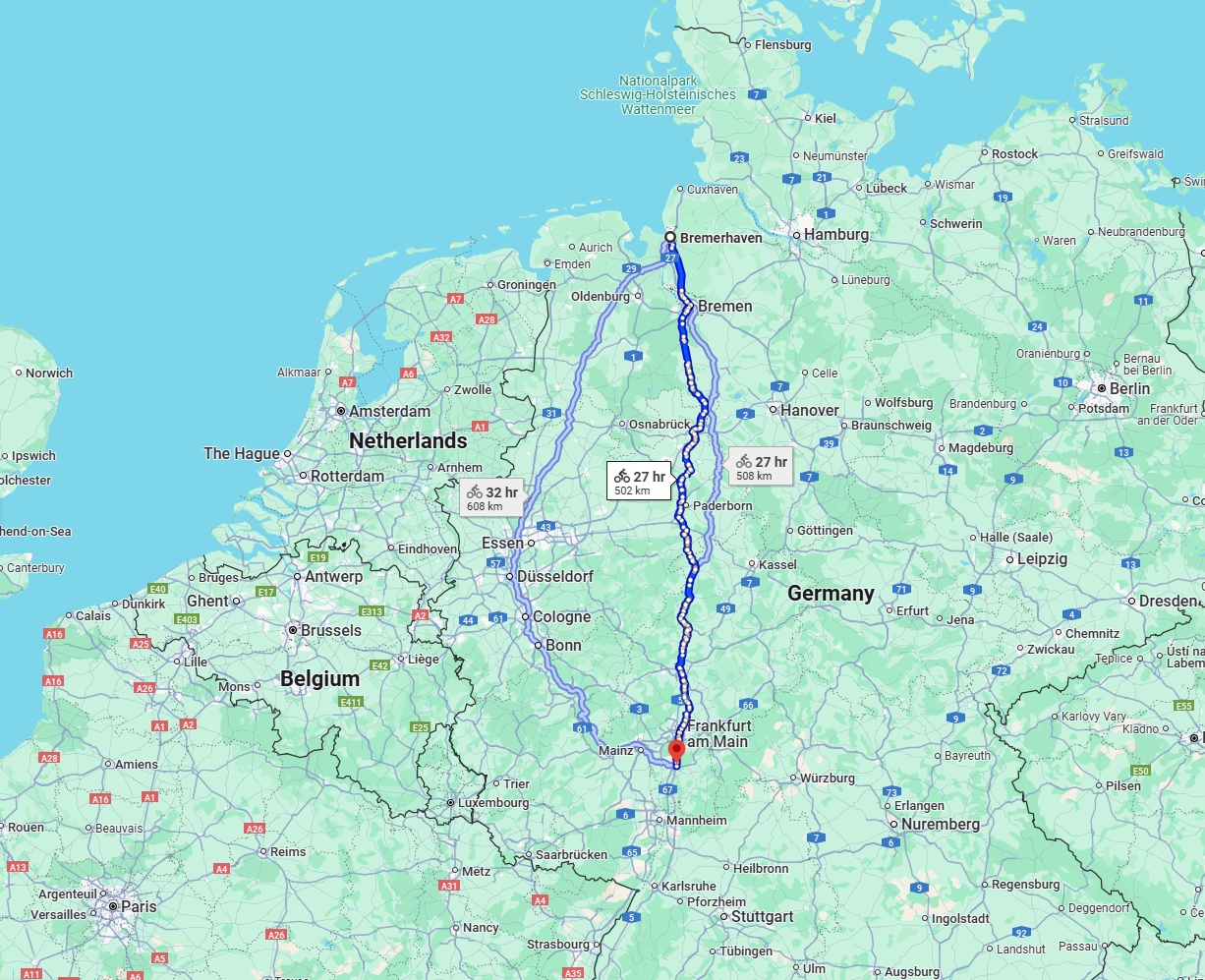 Anreise von Bremerhaven Zu Darmstadt Über 