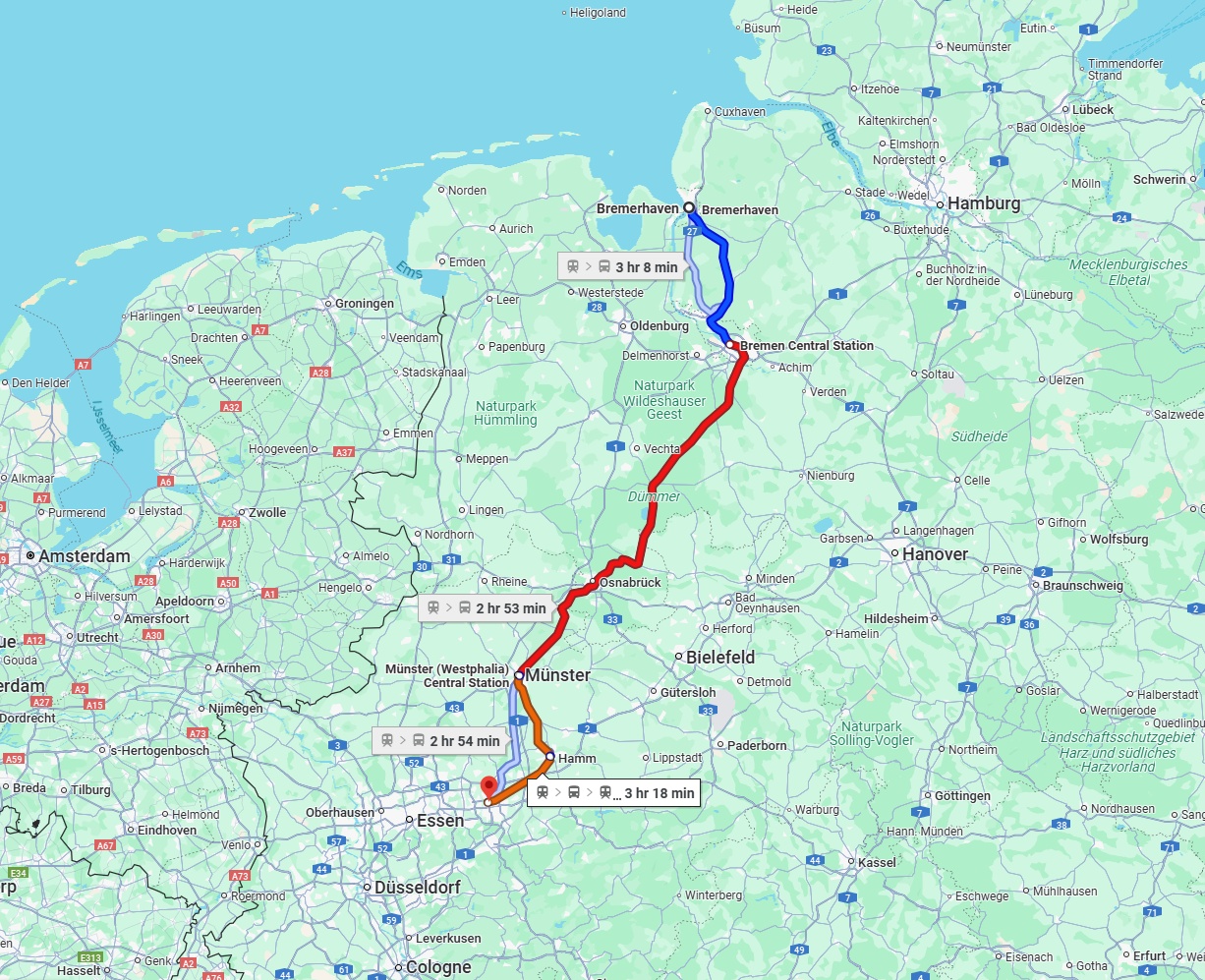 Anreise von Bremerhaven Zu Dortmund Über 