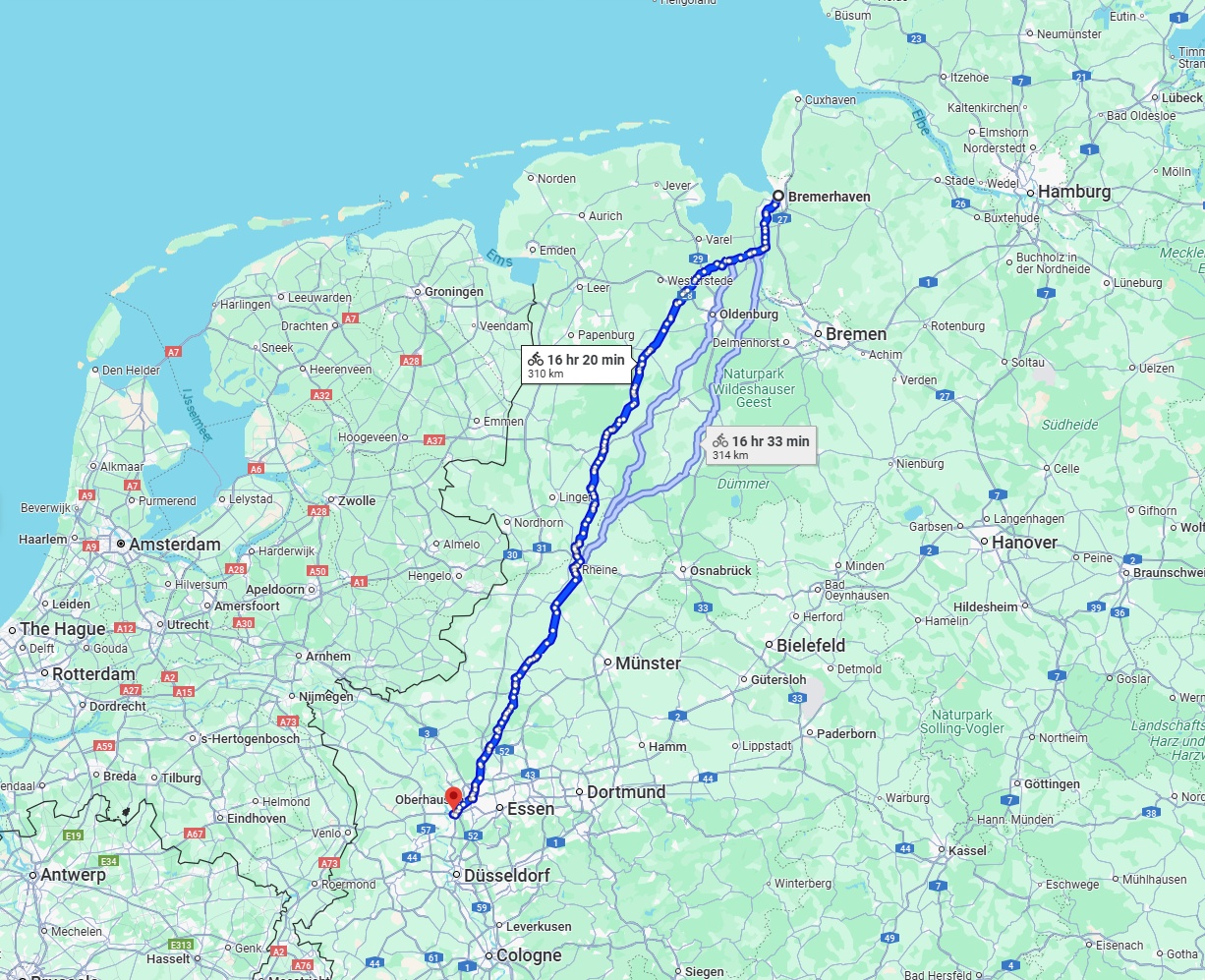 Anreise von Bremerhaven Zu Duisburg Über 