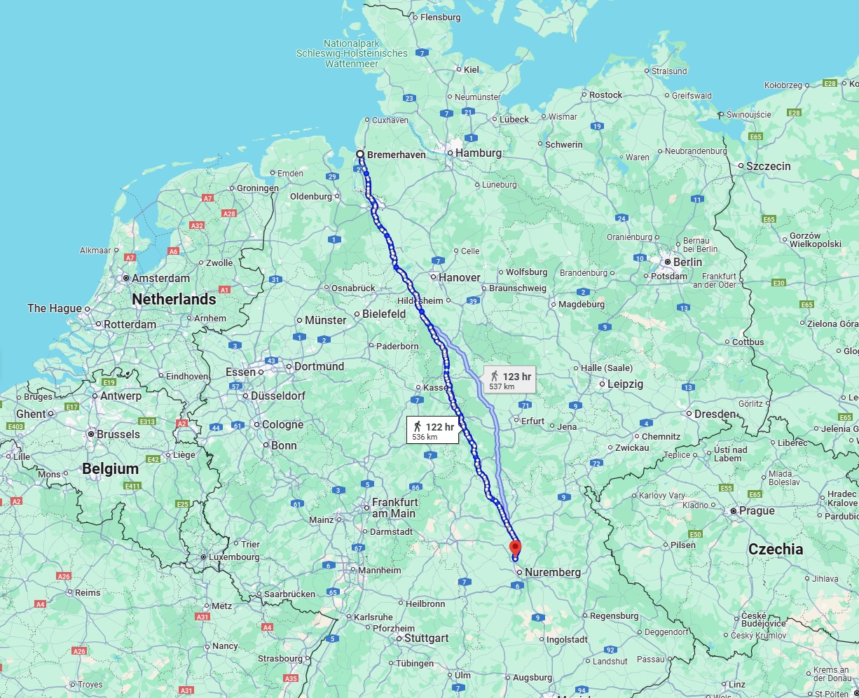 Anreise von Bremerhaven Zu Erlangen Über 