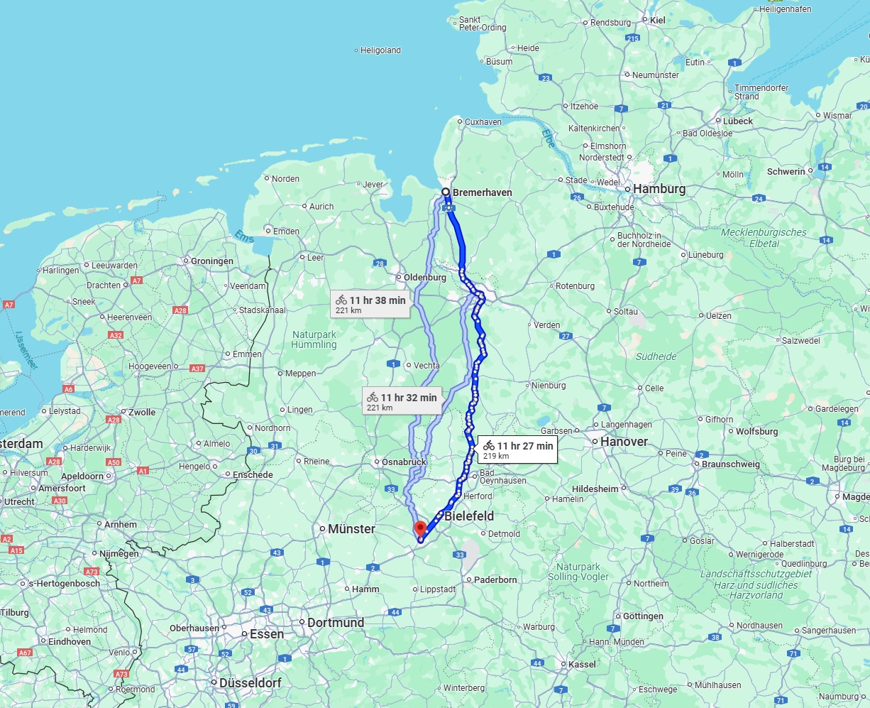Anreise von Bremerhaven Zu Gütersloh Über 