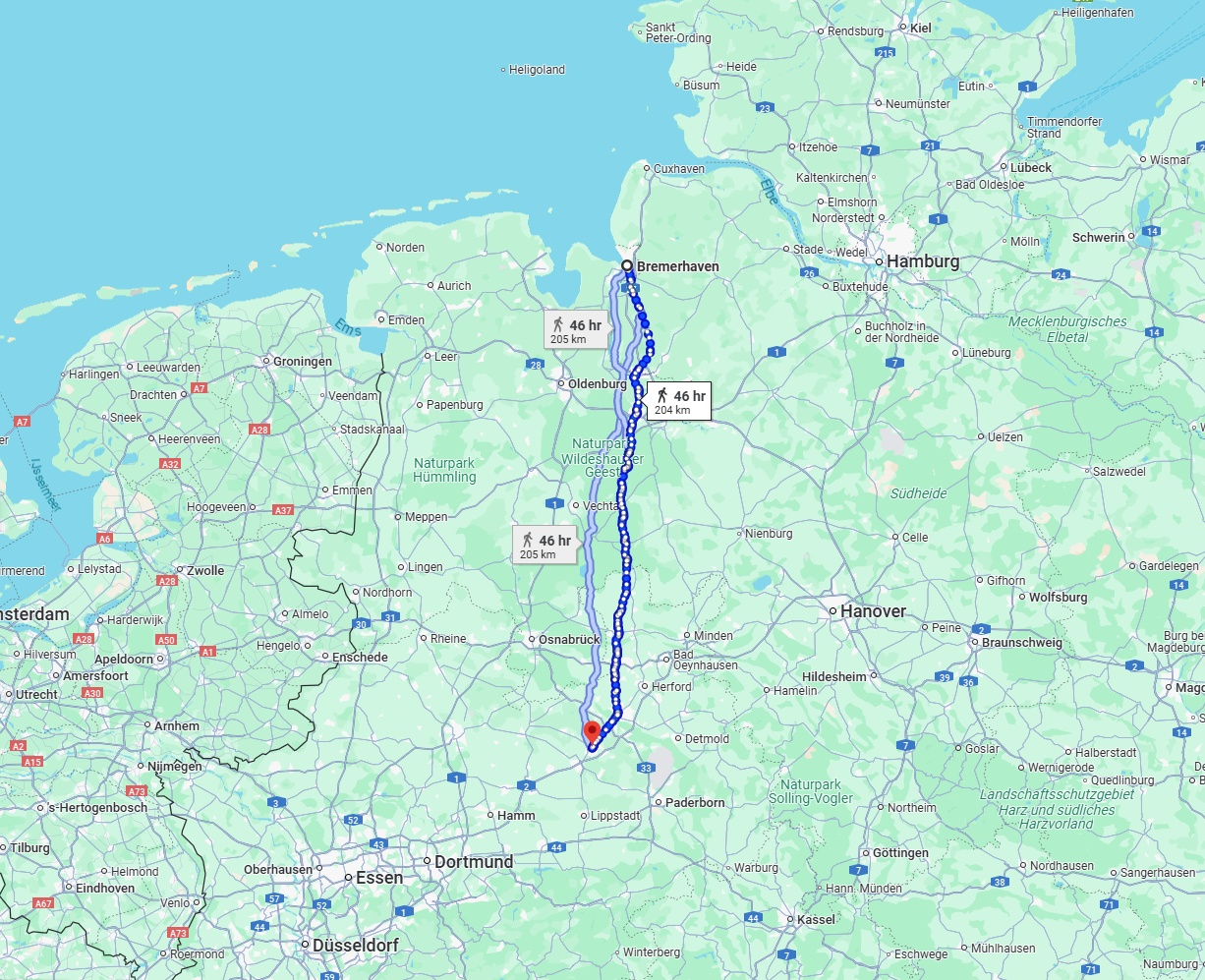 Anreise von Bremerhaven Zu Gütersloh Über 