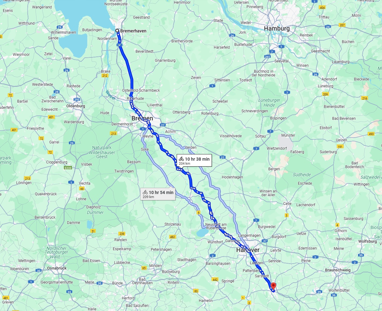 Anreise von Bremerhaven Zu Hildesheim Über 