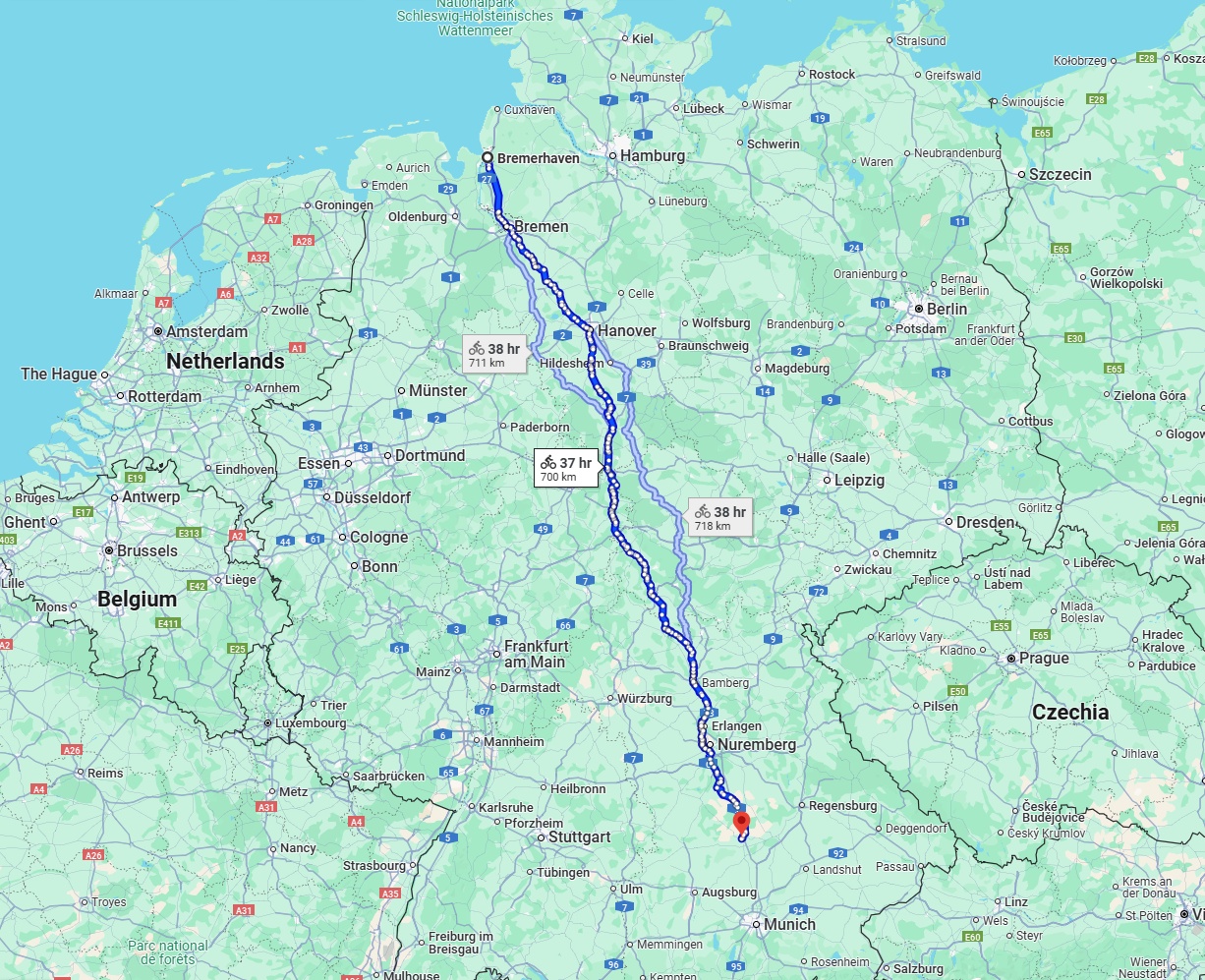 Anreise von Bremerhaven Zu Ingolstadt Über 