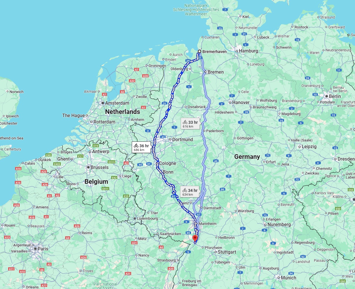 Anreise von Bremerhaven Zu Karlsruhe Über 