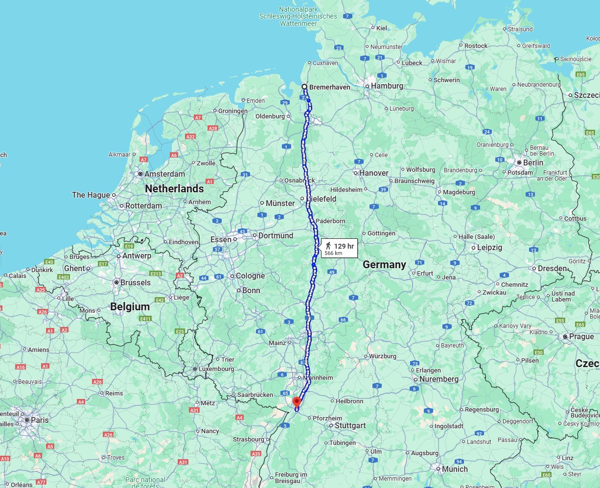 Anreise von Bremerhaven Zu Karlsruhe Über 