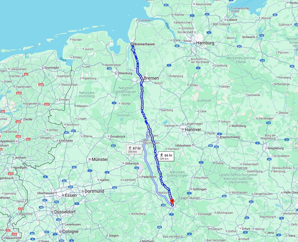 Anreise von Bremerhaven Zu Kassel Über 