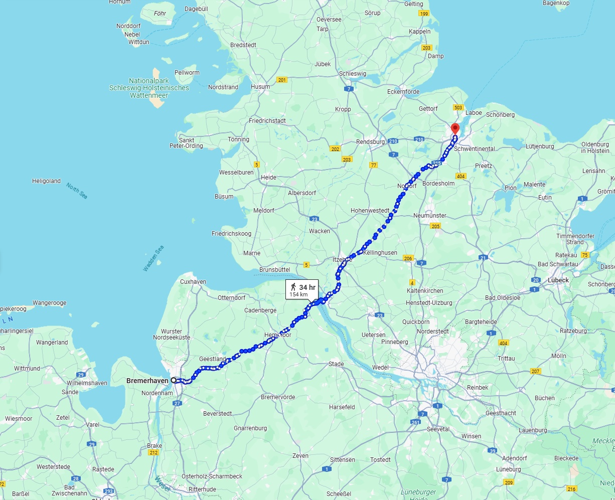 Anreise von Bremerhaven Zu Kiel Über 
