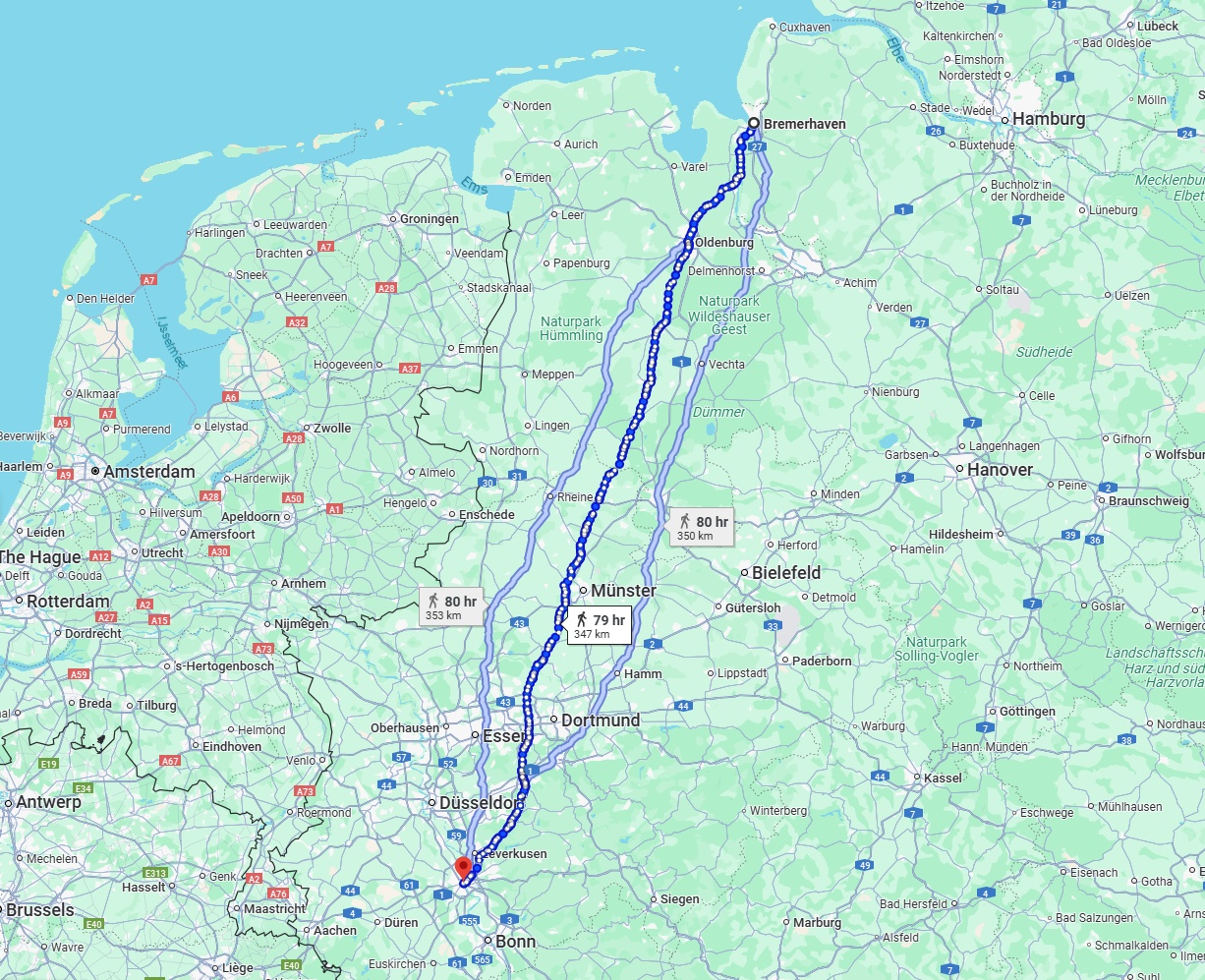 Anreise von Bremerhaven Zu Köln Über 