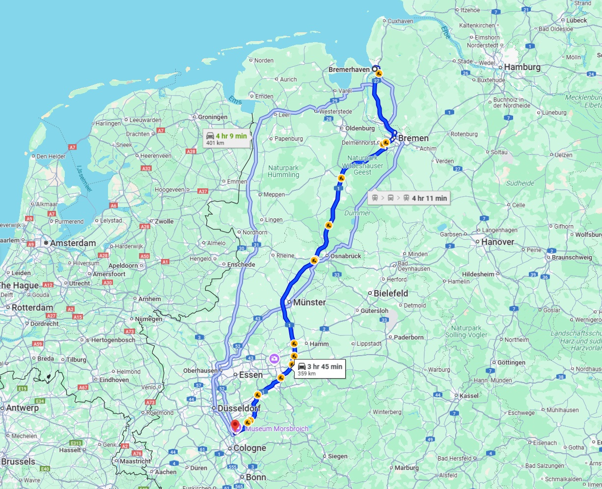 Anreise von Bremerhaven Zu Leverkusen Über 