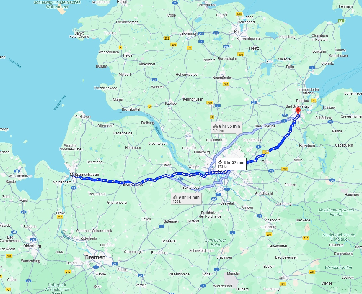 Anreise von Bremerhaven Zu Lübeck Über 