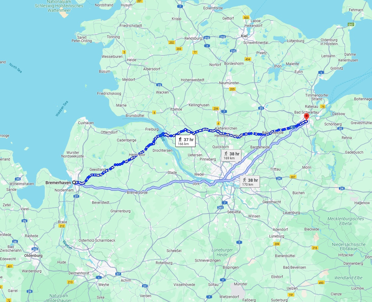 Anreise von Bremerhaven Zu Lübeck Über 
