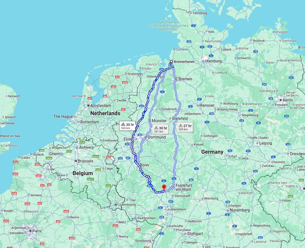 Anreise von Bremerhaven Zu Mainz Über 