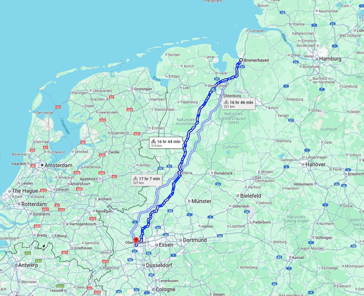 Anreise von Bremerhaven Zu Moers Über 