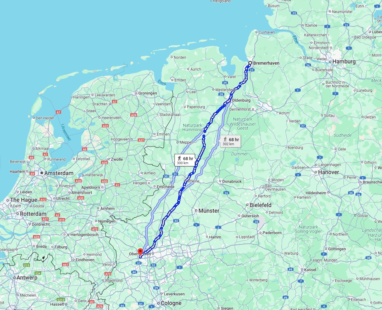 Anreise von Bremerhaven Zu Moers Über 