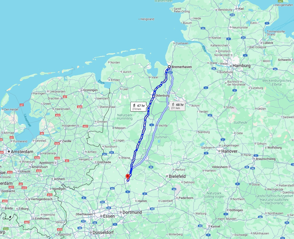 Anreise von Bremerhaven Zu Münster Über 