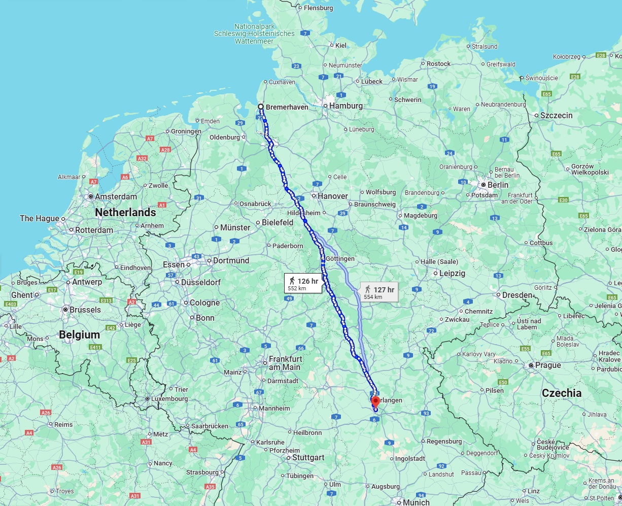 Anreise von Bremerhaven Zu Nürnberg Über 