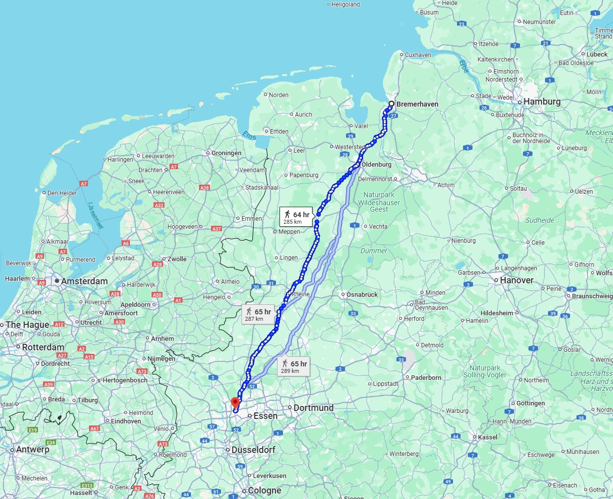 Anreise von Bremerhaven Zu Oberhausen Über 