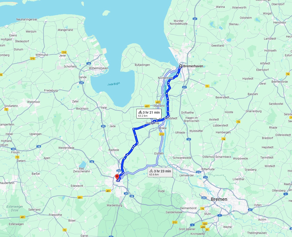 Anreise von Bremerhaven Zu Oldenburg Über 