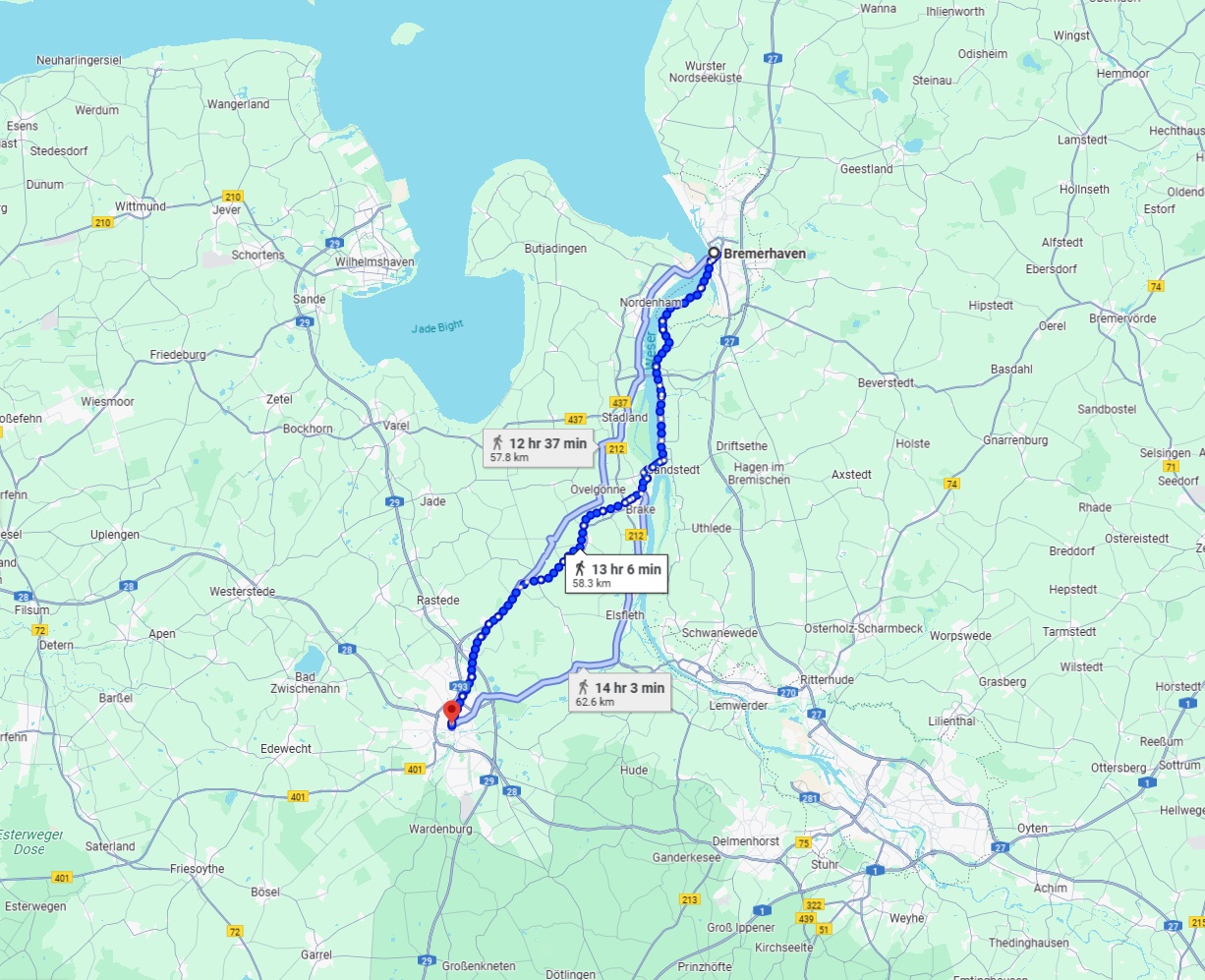Anreise von Bremerhaven Zu Oldenburg Über 