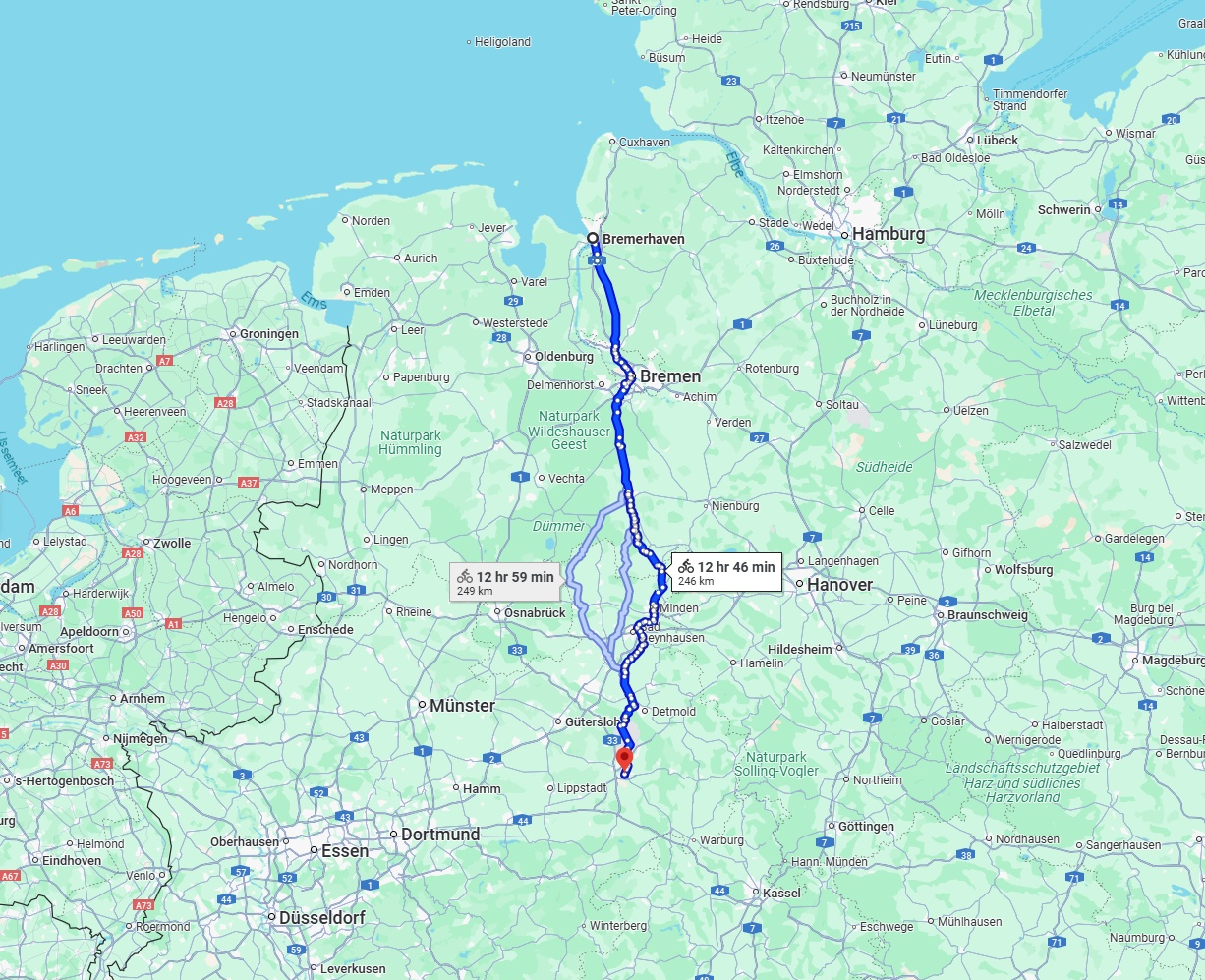 Anreise von Bremerhaven Zu Paderborn Über 