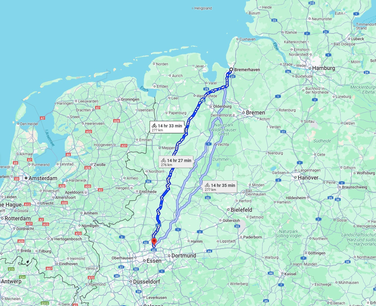 Anreise von Bremerhaven Zu Recklinghausen Über 