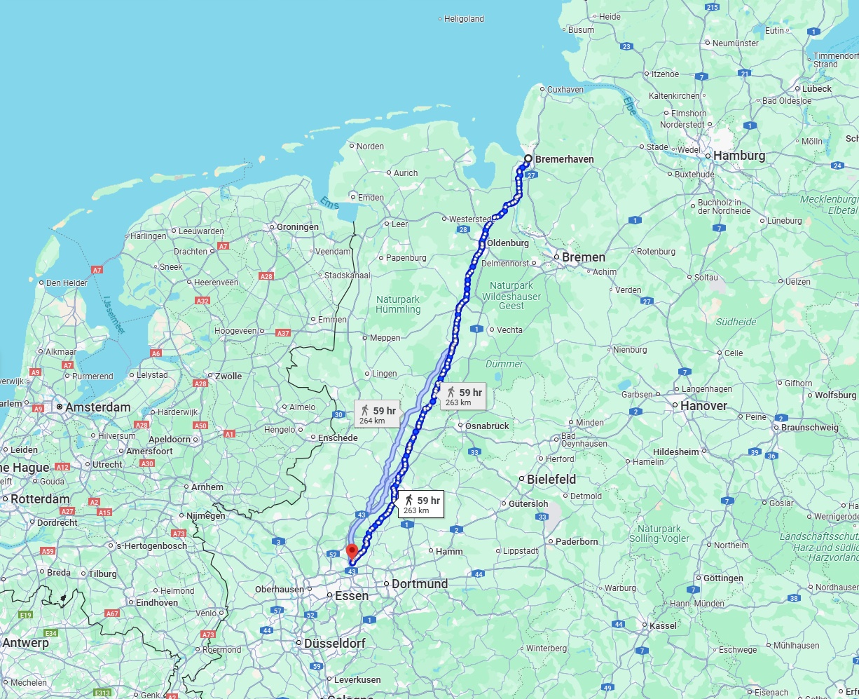 Anreise von Bremerhaven Zu Recklinghausen Über 