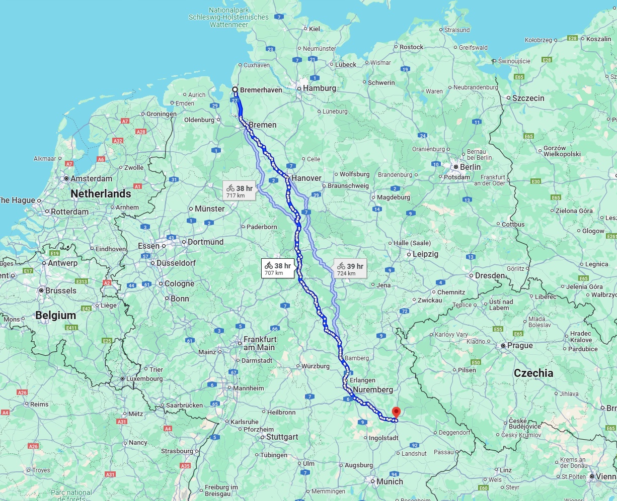 Anreise von Bremerhaven Zu Regensburg Über 