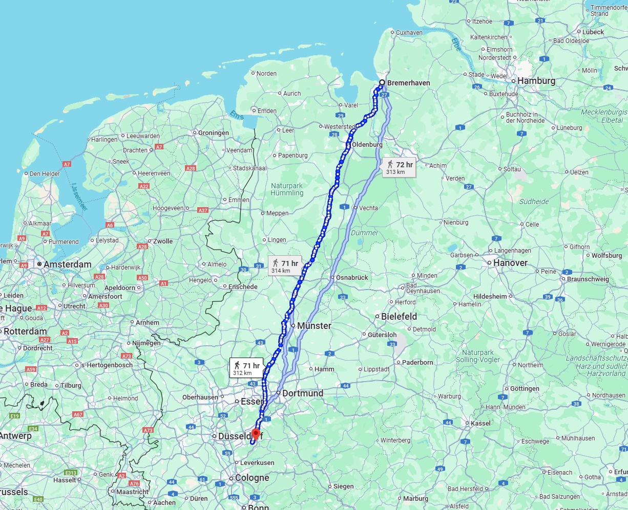 Anreise von Bremerhaven Zu Remscheid Über 