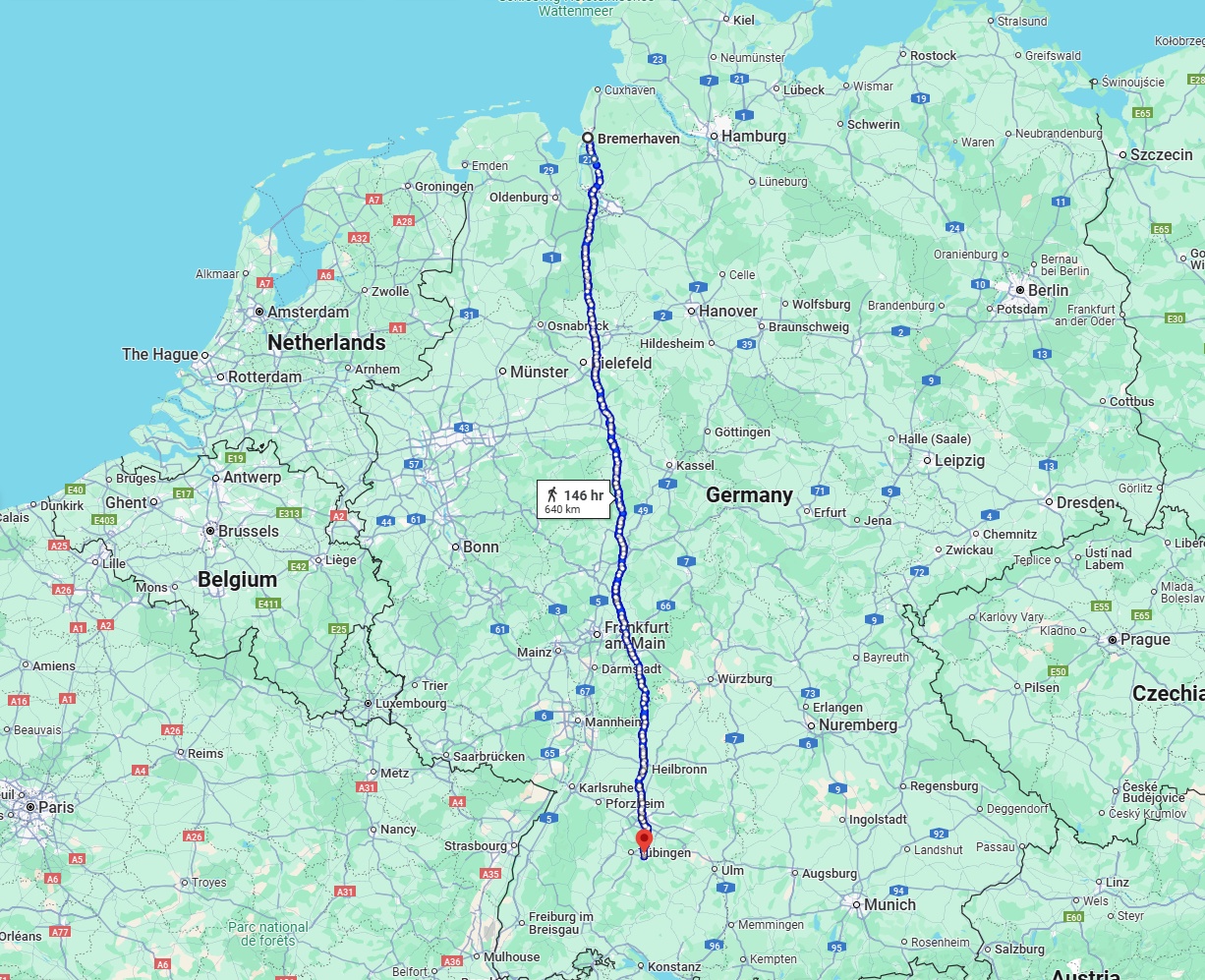 Anreise von Bremerhaven Zu Reutlingen Über 