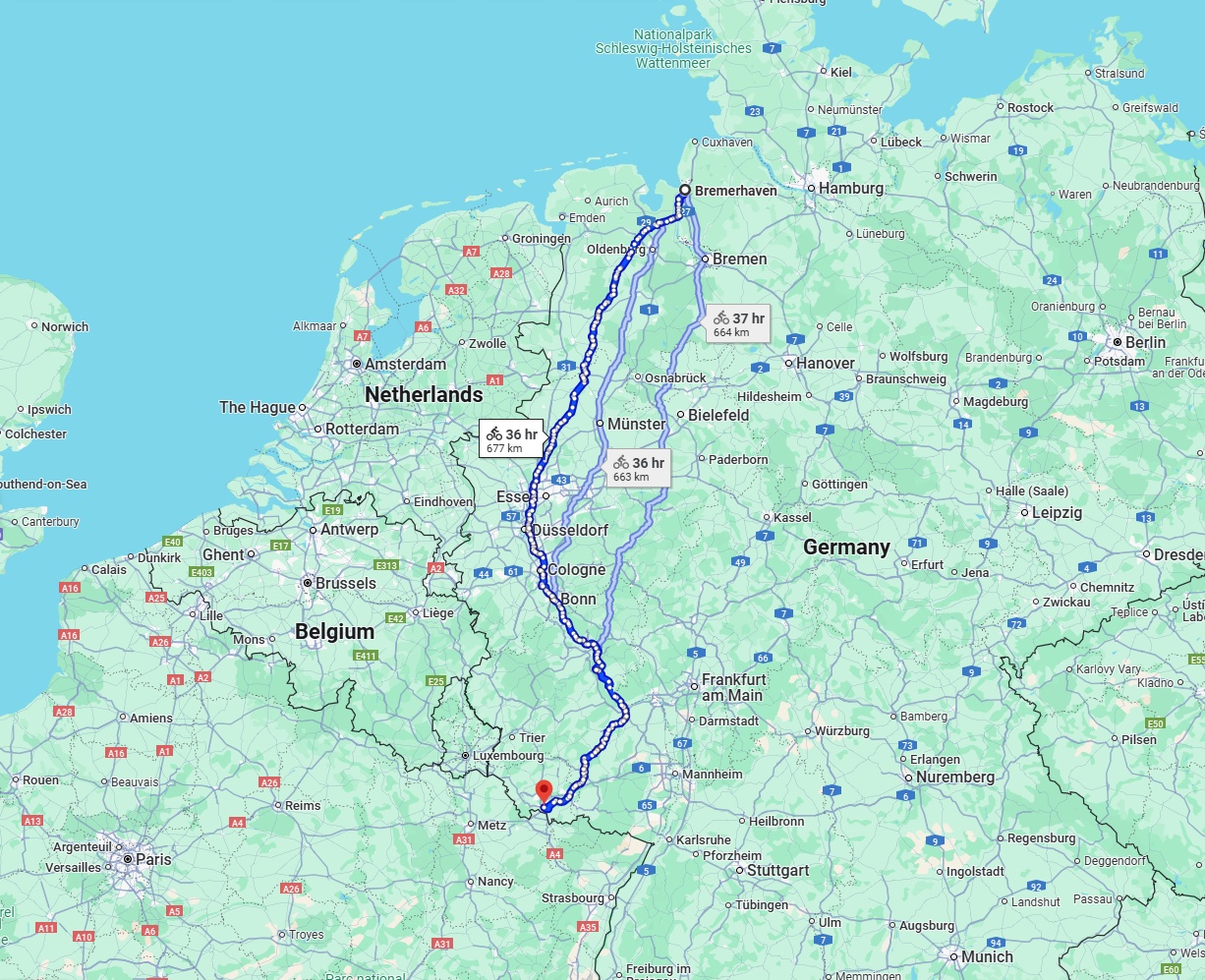 Anreise von Bremerhaven Zu Saarbrücken Über 