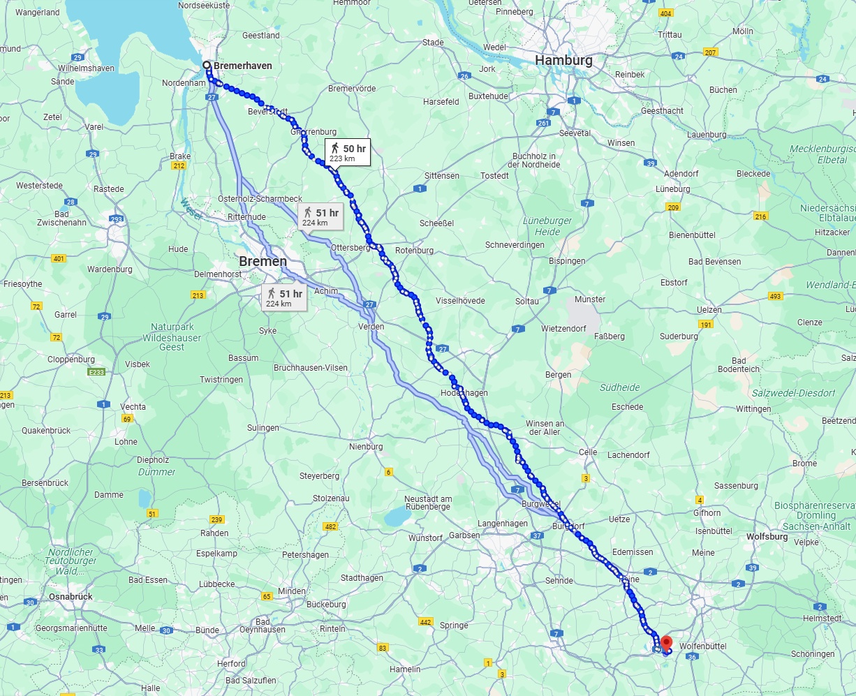 Anreise von Bremerhaven Zu Salzgitter Über 