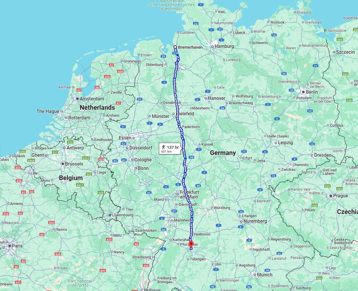 Anreise von Bremerhaven Zu Stuttgart Über 